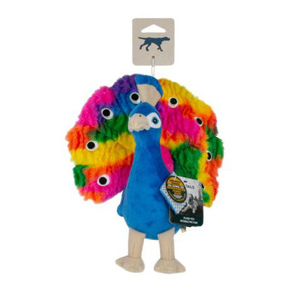 Tall Tails Plush Peacock Squeaker Toy - 9"-Pets - Toys-Tall Tails-Appalachian Outfitters