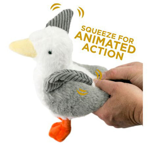 Tall Tails Plush Seagull Animated Wing Toy - 9"-Pets - Toys-Tall Tails-Appalachian Outfitters