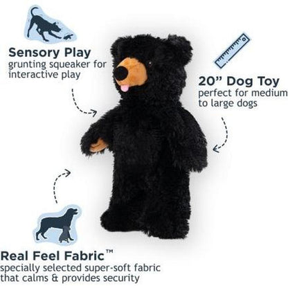 Tall Tails Stuffless Black Bear Squeaker Dog Toy-Pets - Toys-Tall Tails-Appalachian Outfitters
