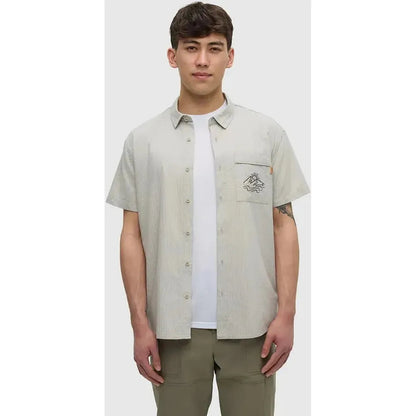 Tentree Men's Hopkins Shirt-Men's - Clothing - Tops-Sand Stone Graphite-M-Appalachian Outfitters