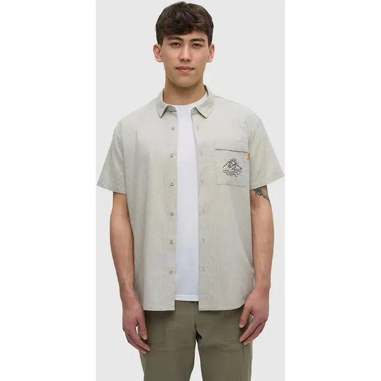 Tentree Men's Hopkins Shirt-Men's - Clothing - Tops-Sand Stone Graphite-M-Appalachian Outfitters