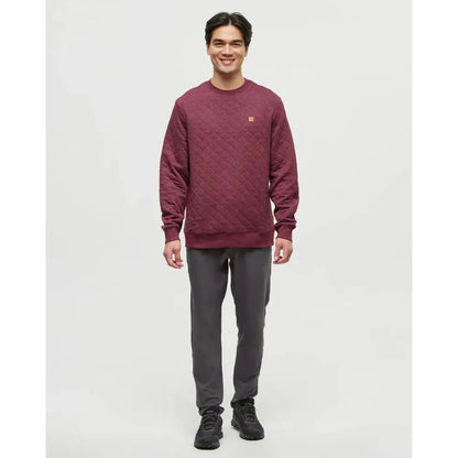 Tentree Men's Quilted Reynard Crew-Men's - Clothing - Tops-Appalachian Outfitters