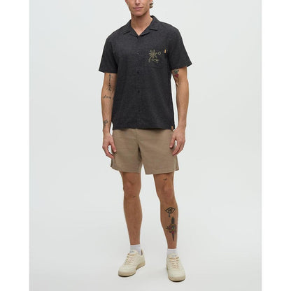 Tentree Men's Chambers Pocket Shirt-Men's - Clothing - Tops-Tentree-Meteorite Black/Khaki-M-Appalachian Outfitters
