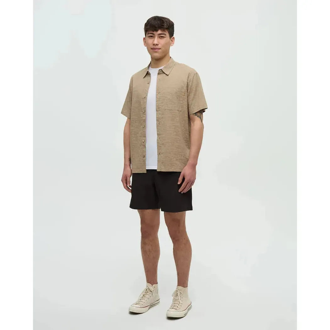 Tentree Men's Redwood Pocket Shirt-Men's - Clothing - Tops-Tentree-Khaki/Palm-M-Appalachian Outfitters