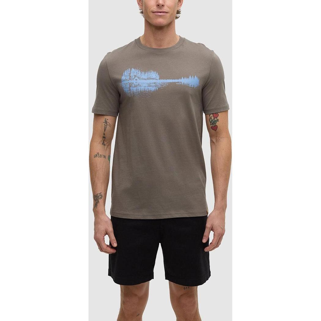Tentree Men's Summer Guitar T-Shirt-Men's - Clothing - Tops-Tentree-Timber Lakes Blue-M-Appalachian Outfitters