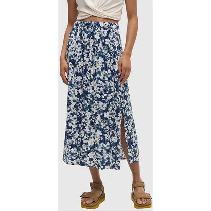 Tentree Women's Yaletown Skirt-Women's - Clothing - Skirts/Skorts-Tentree-Nightfall Watercolor Floral-S-Appalachian Outfitters