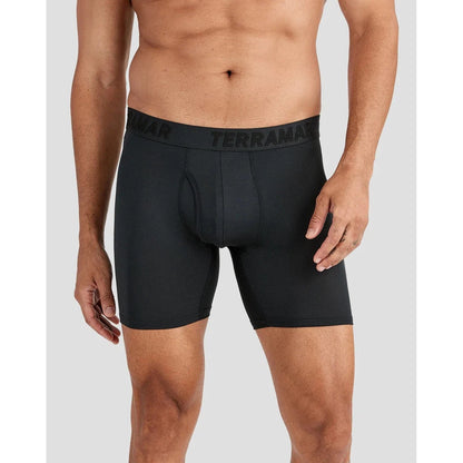 Terramar Men's 3 Pack Performance Boxer-Men's - Clothing - Underwear-Terramar-Black-S-Appalachian Outfitters