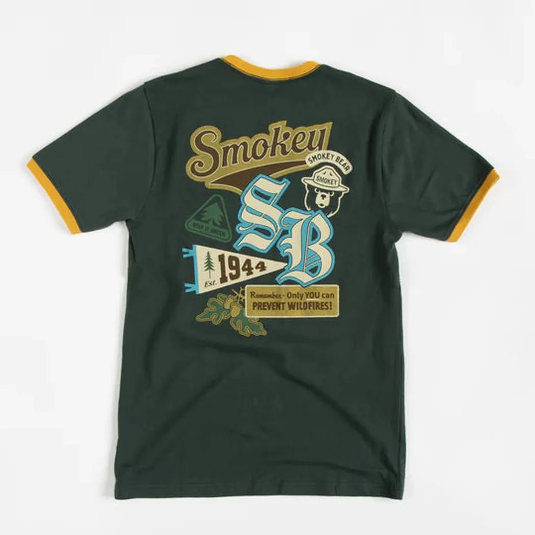 The Landmark Project National Park Emblems Unisex Short Sleeve Tee-Unisex - Clothing - Tops-Dark Pine/Amber-XS-Appalachian Outfitters