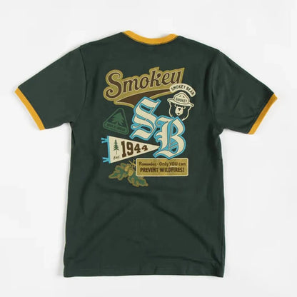 The Landmark Project National Park Emblems Unisex Short Sleeve Tee-Unisex - Clothing - Tops-Dark Pine/Amber-XS-Appalachian Outfitters
