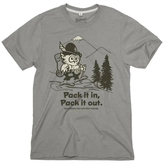 The Landmark Project Pack It in, Pack It Out-Unisex - Clothing - Tops-Smoke Grey-S-Appalachian Outfitters
