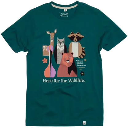 The Landmark Project Here for the Wildlife Unisex Short Sleeve Tee-Unisex - Clothing - Tops-The Landmark Project-Verdant-S-Appalachian Outfitters