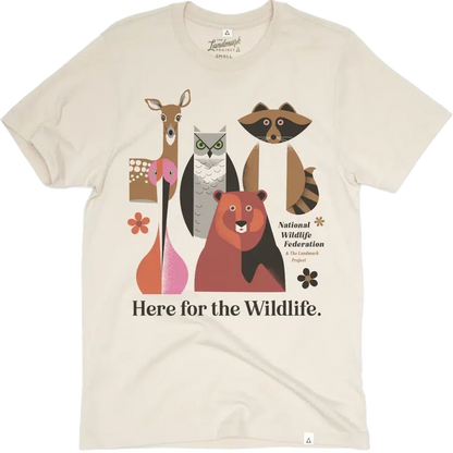 The Landmark Project Here for the Wildlife Unisex Tee-Unisex - Clothing - Tops-The Landmark Project-Dune-XS-Appalachian Outfitters
