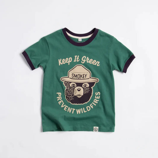 The Landmark Project Keep It Green Youth Short Sleeve Ringer Tee-Unisex - Clothing - Tops-The Landmark Project-Appalachian Outfitters