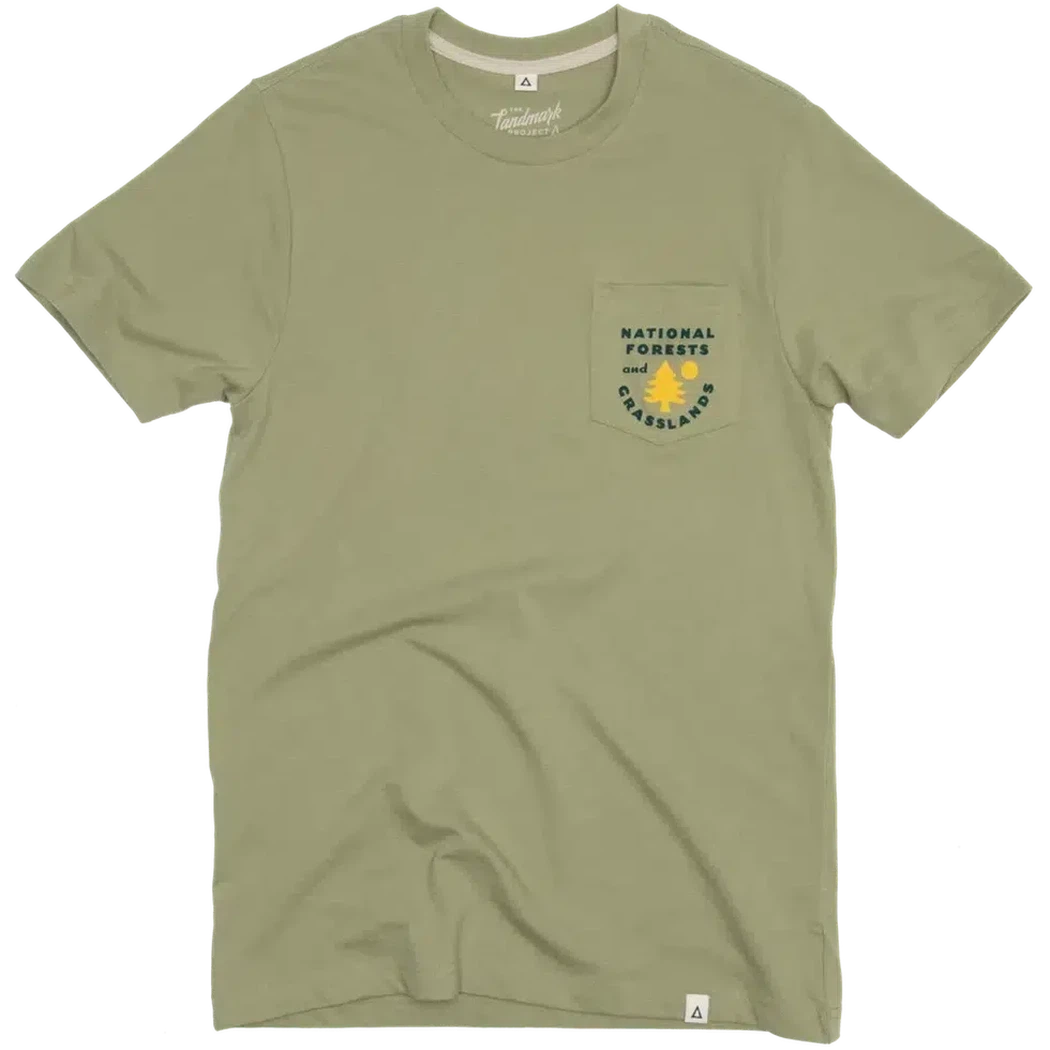 The Landmark Project National Forests and Grasslands Pocket Tee-Unisex - Clothing - Tops-The Landmark Project-Appalachian Outfitters