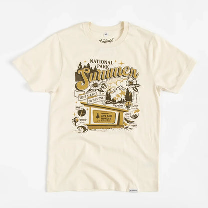 The Landmark Project National Park Summer Unisex Short Sleeve Tee-Unisex - Clothing - Tops-The Landmark Project-Honeycomb-XS-Appalachian Outfitters