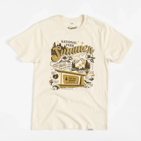 The Landmark Project National Park Summer Unisex Short Sleeve Tee-Unisex - Clothing - Tops-The Landmark Project-Honeycomb-XS-Appalachian Outfitters