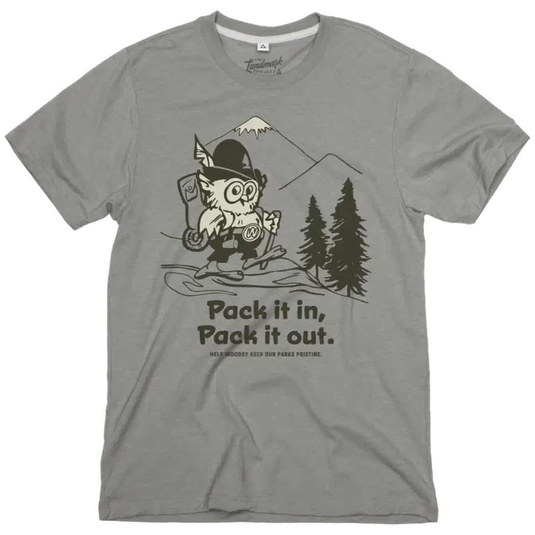 The Landmark Project Pack It in, Pack It Out-Unisex - Clothing - Tops-The Landmark Project-Smoke Grey-S-Appalachian Outfitters