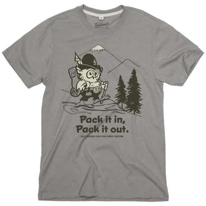 The Landmark Project Pack It in, Pack It Out-Unisex - Clothing - Tops-The Landmark Project-Smoke Grey-S-Appalachian Outfitters