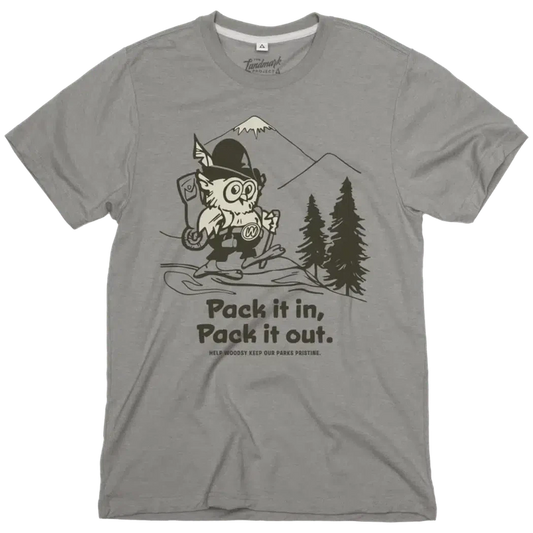 The Landmark Project Pack It in, Pack It Out-Unisex - Clothing - Tops-The Landmark Project-Smoke Grey-S-Appalachian Outfitters
