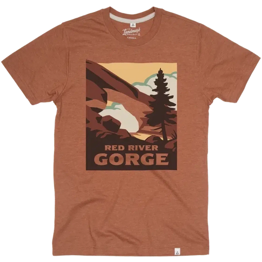 The Landmark Project Red River Gorge Tee-Unisex - Clothing - Tops-The Landmark Project-Clay-S-Appalachian Outfitters
