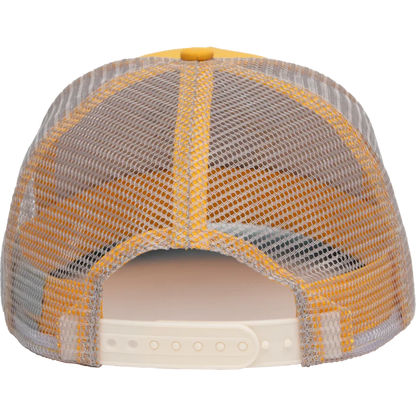 The Landmark Project Smokey Varsity 5-Panel Trucker Hat-Accessories - Hats - Unisex-The Landmark Project-Sunshine-Appalachian Outfitters