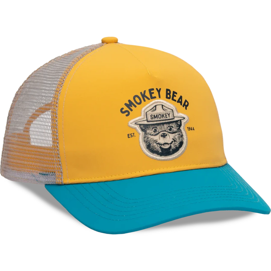 The Landmark Project Smokey Varsity 5-Panel Trucker Hat-Accessories - Hats - Unisex-The Landmark Project-Sunshine-Appalachian Outfitters