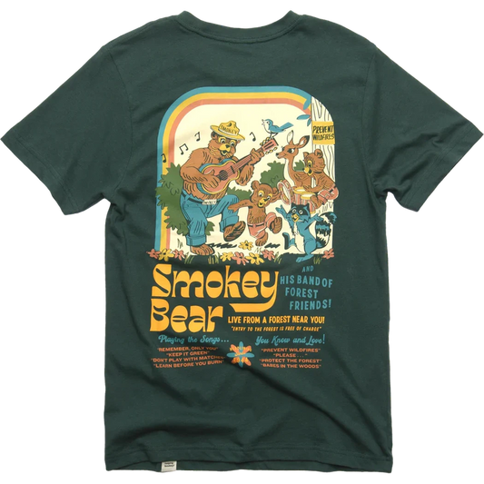 The Landmark Project Smokey's Band Unisex Short Sleeve Tee-Unisex - Clothing - Tops-The Landmark Project-Spruce-XS-Appalachian Outfitters
