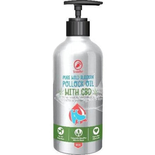 Tickled Pet Wild Alaskan Pollock Oil 16 Ounce with Cbd 