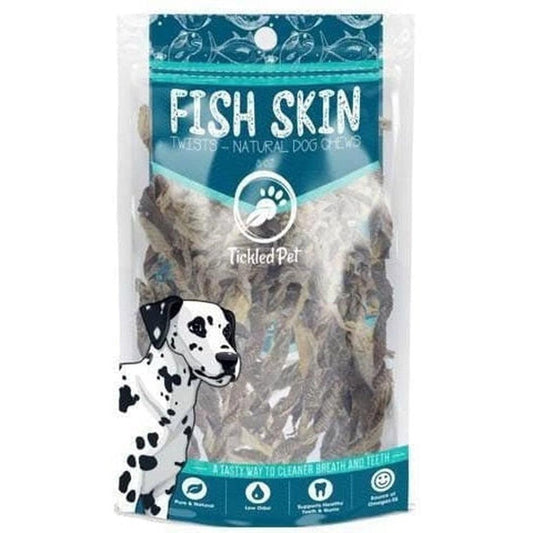 Tickled Pet Wild Icelandic Codfish Skin Twist 2 Oz Outdoor 