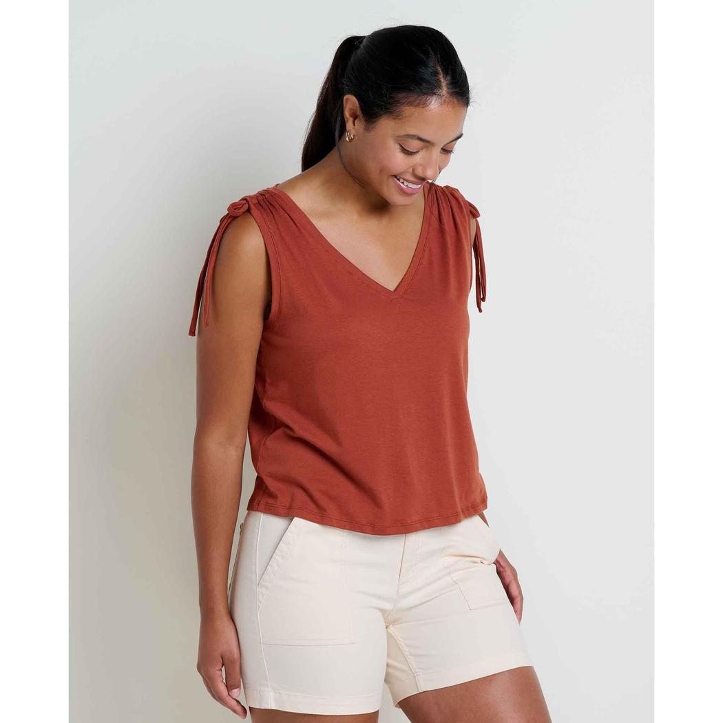 Toad & Co Women's Anza Cinch Tank-Women's - Clothing - Dresses-Toad & Co-Cinnamon-S-Appalachian Outfitters