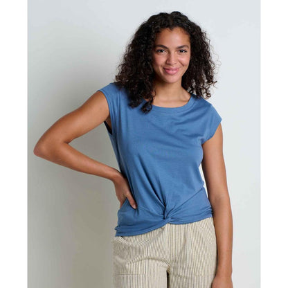 Toad & Co Women's Anza Short Sleeve Shirt-Women's - Clothing - Tops-Toad & Co-Pacific Blue-S-Appalachian Outfitters