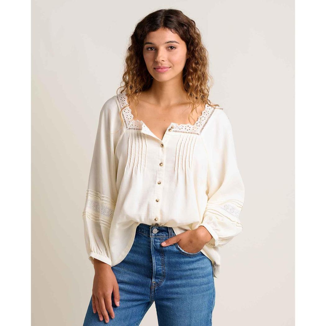 Toad & Co Women's Manzana Peasant LS Shirt-Women's - Clothing - Tops-Toad & Co-Appalachian Outfitters