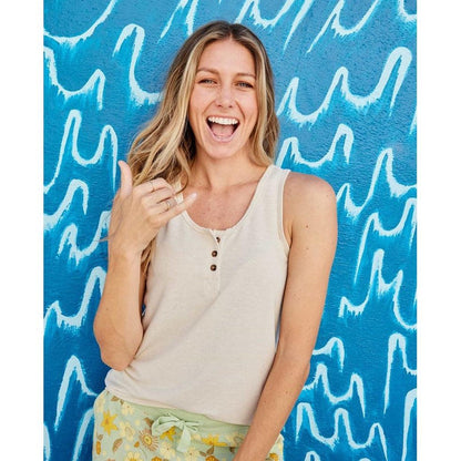 Women's Piru Henley Tank-Women's - Clothing - Tops-Toad & Co-Salt-S-Appalachian Outfitters