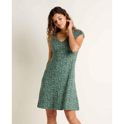 Toad & Co Women's Rosemarie Sleeveless Dress-Women's - Clothing - Dresses-Toad & Co-Cilantro Pattern-S-Appalachian Outfitters