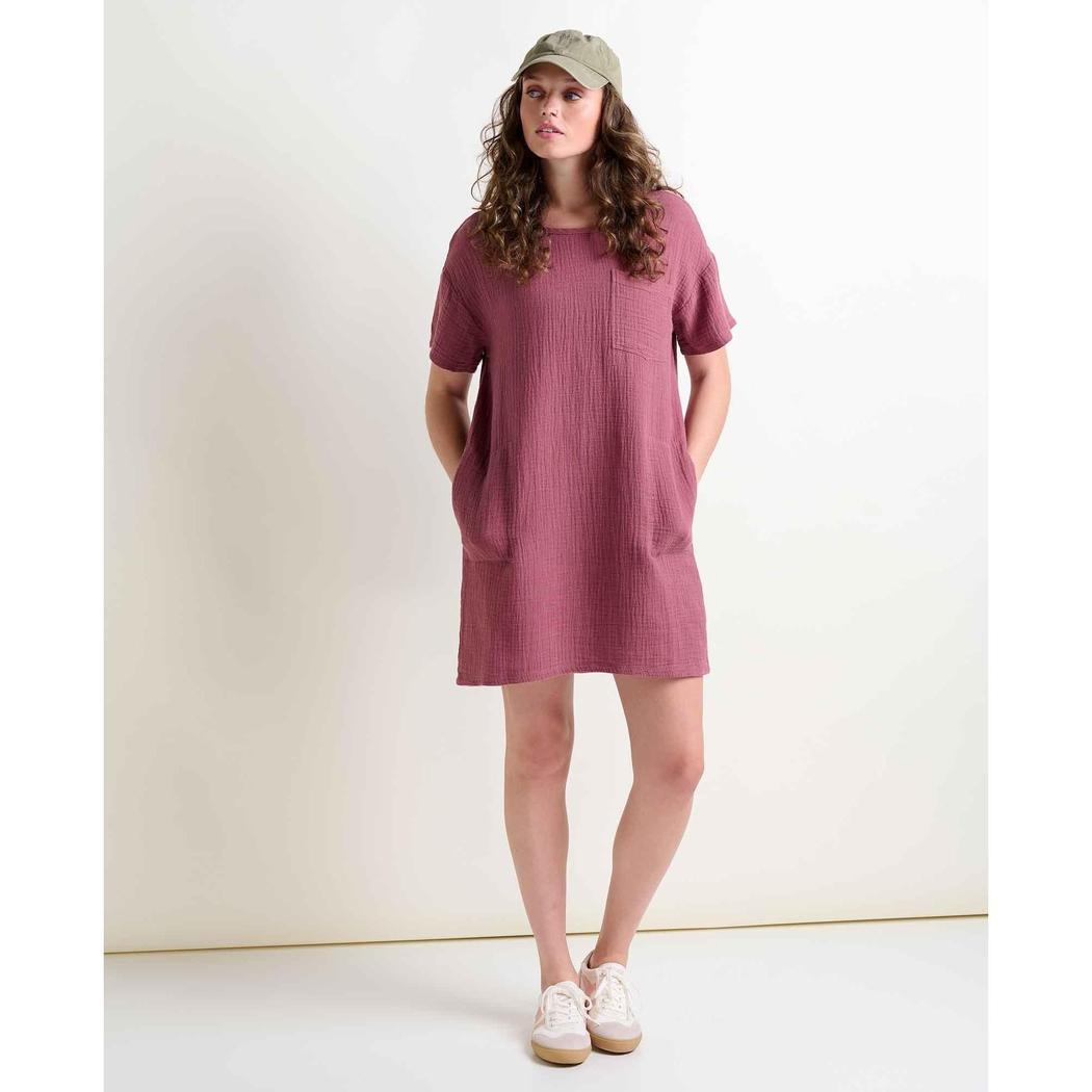 Toad & Co Women's Tate Double Weave Short Sleeve Dress-Women's - Clothing - Dresses-Toad & Co-Appalachian Outfitters