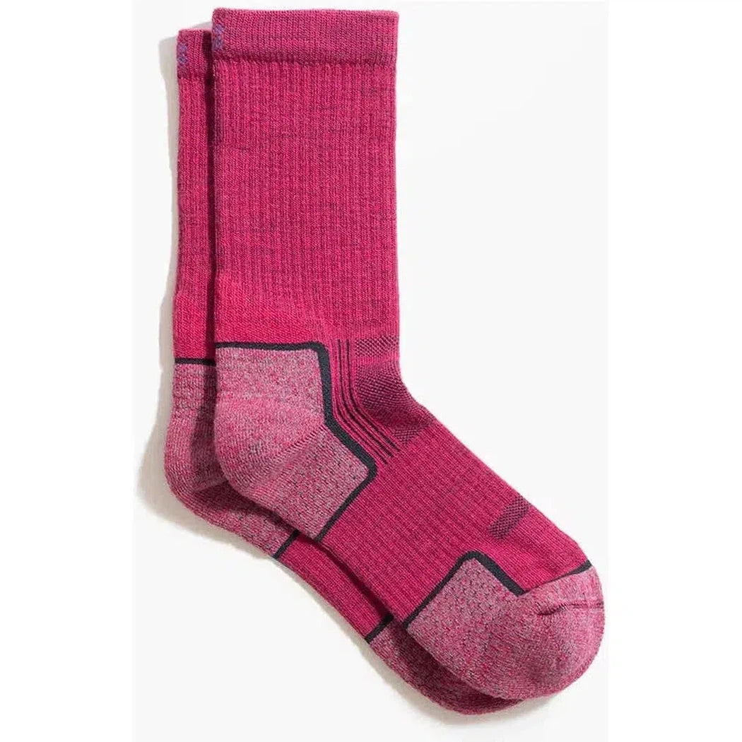 Tough Cuties Eve The Original Ladies Light Weight Hiker Crew-Accessories - Socks - Women's-Cherry Pink-S-Appalachian Outfitters