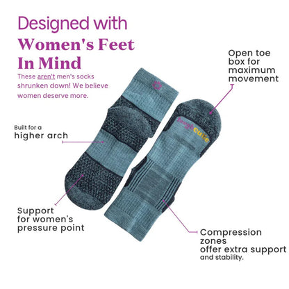 Tough Cuties Eve The Original Ladies Light Weight Hiker Quarter-Accessories - Socks - Women's-Tough Cuties-Appalachian Outfitters