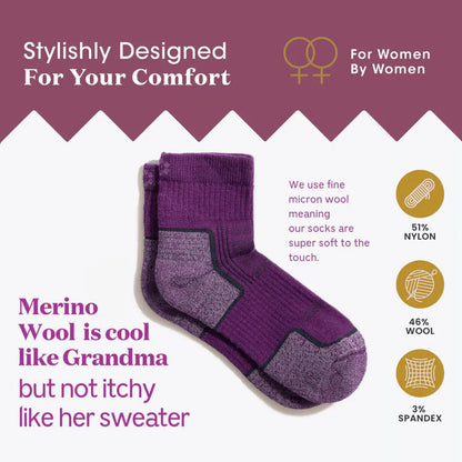 Tough Cuties Eve The Original Ladies Light Weight Hiker Quarter-Accessories - Socks - Women's-Tough Cuties-Appalachian Outfitters
