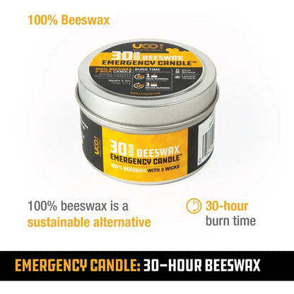 UCO 30 Hour Beeswax Emergency Candle-Camping - Lighting - Flashlights-UCO-Appalachian Outfitters