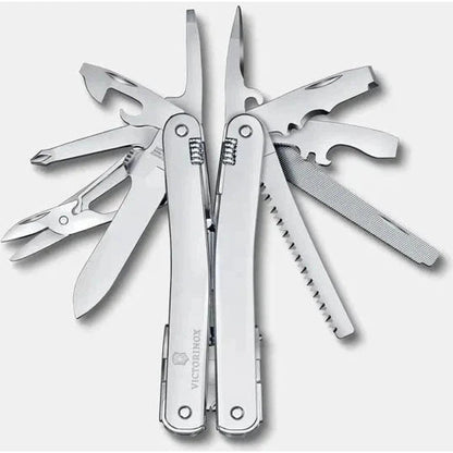 Victorinox Swiss Tool Spirit MX, Silver, Nylon Pouch (Boxed)-Camping - Accessories - Knives-Victorinox-Gray-Appalachian Outfitters