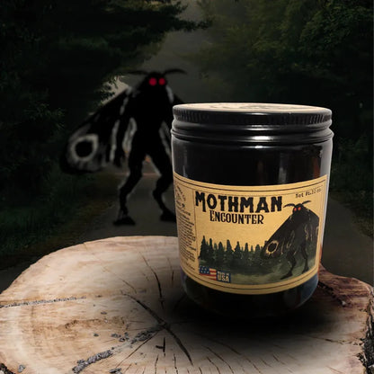Wanderlust Folk Mothman Encounter | Cryptid Legend Candle | West Virginia-Accessories - Novelty-Wanderlust Folk-10 oz-Appalachian Outfitters
