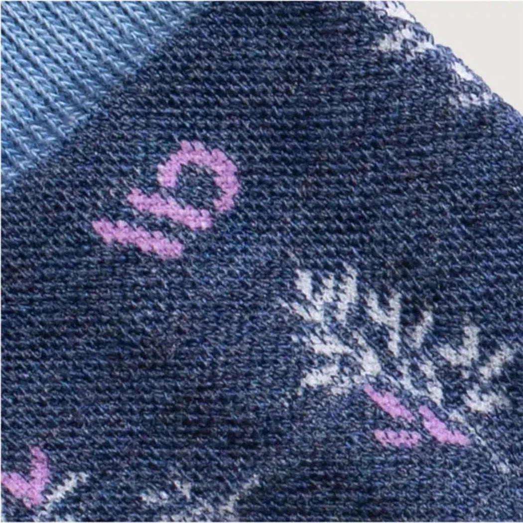 Wide Open Women's Foliage Lightweight Micro Crew Sock-Accessories - Socks - Women's-Wide Open-Denim-M-Appalachian Outfitters