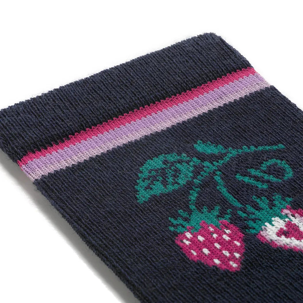 Wide Open Women's Strawberry Patch Crew Midweight Cushion Socks-Accessories - Socks - Women's-Wide Open-Appalachian Outfitters