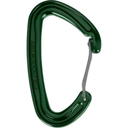 Wild Country Wildwire Carabiner-Climbing - Hardware - Carabiners-Wild Country-Green-Appalachian Outfitters