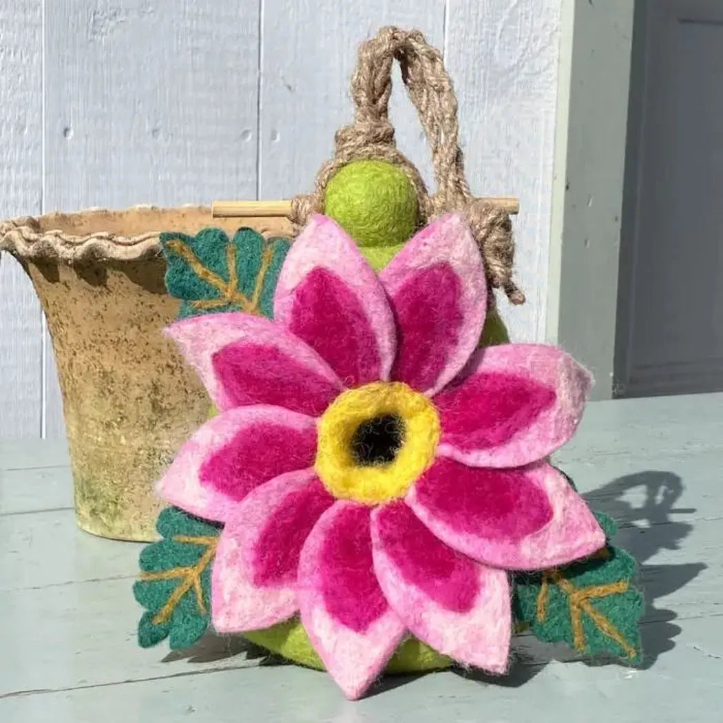 Wild Woolies Dahlia Star Birdhouse-Accessories - Novelty - Decor-Wild Woolies-Appalachian Outfitters