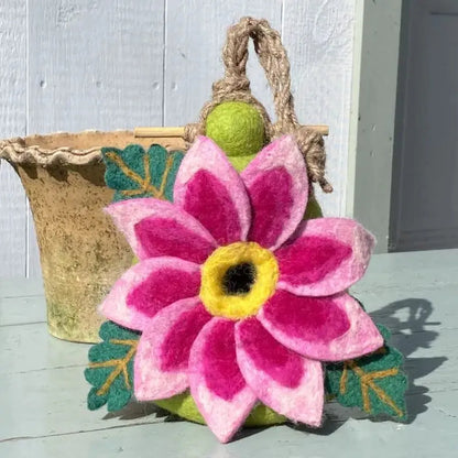 Wild Woolies Dahlia Star Birdhouse-Accessories - Novelty - Decor-Wild Woolies-Appalachian Outfitters