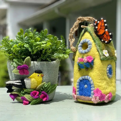 Wild Woolies Monarch Cottage Birdhouse-Accessories - Novelty - Decor-Wild Woolies-Appalachian Outfitters